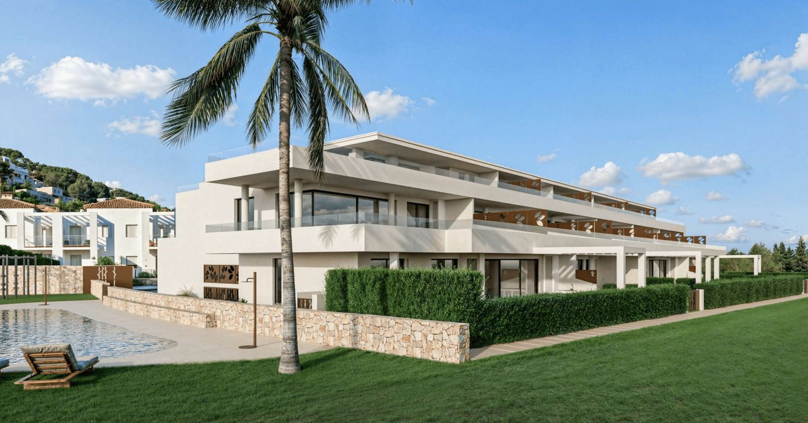 A modern 2-bedroom penthouse with mountain, golf, and countryside views in Pedreguer - The Estates