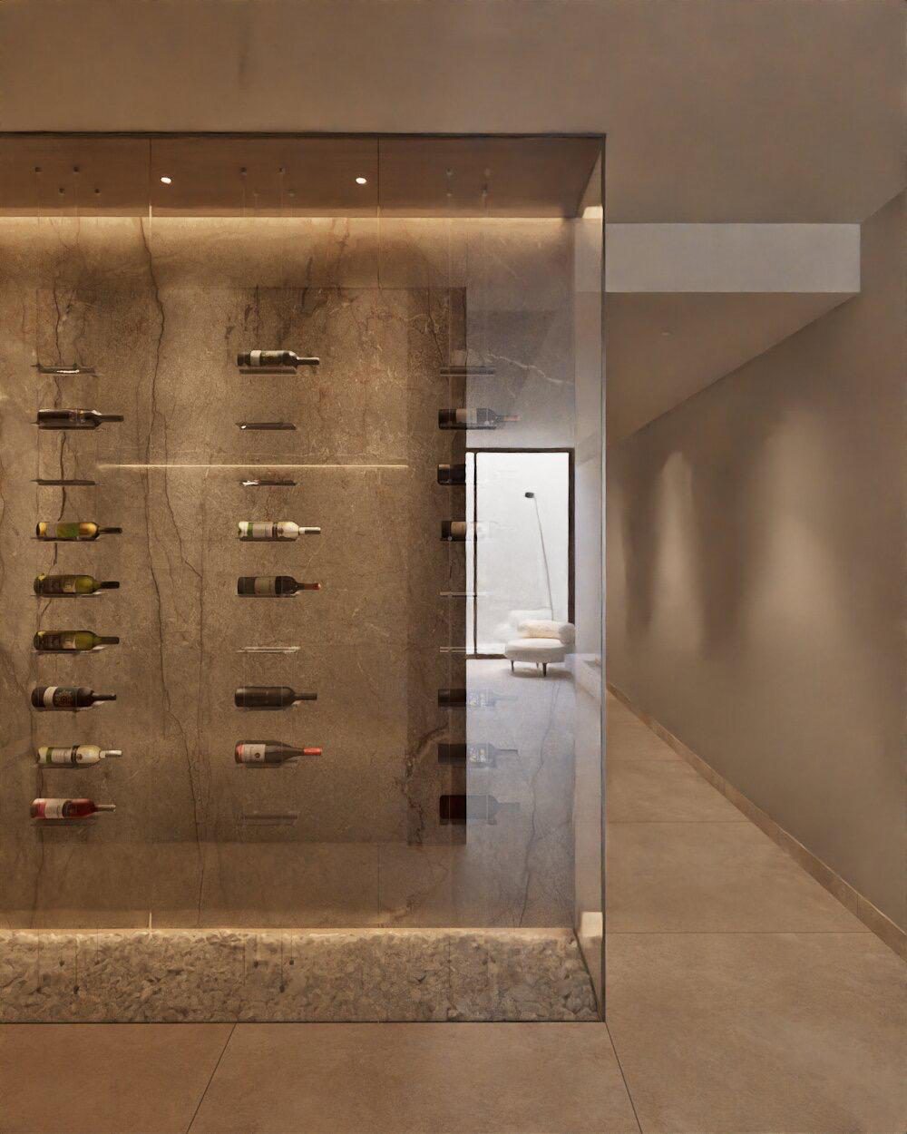A stylish wine cellar in a 4-bedroom villa in Denia - The Estates