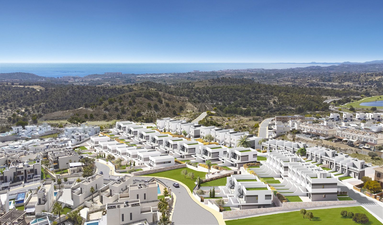 Stunning garden views from a 4-bedroom villa in Finestrat - The Estates