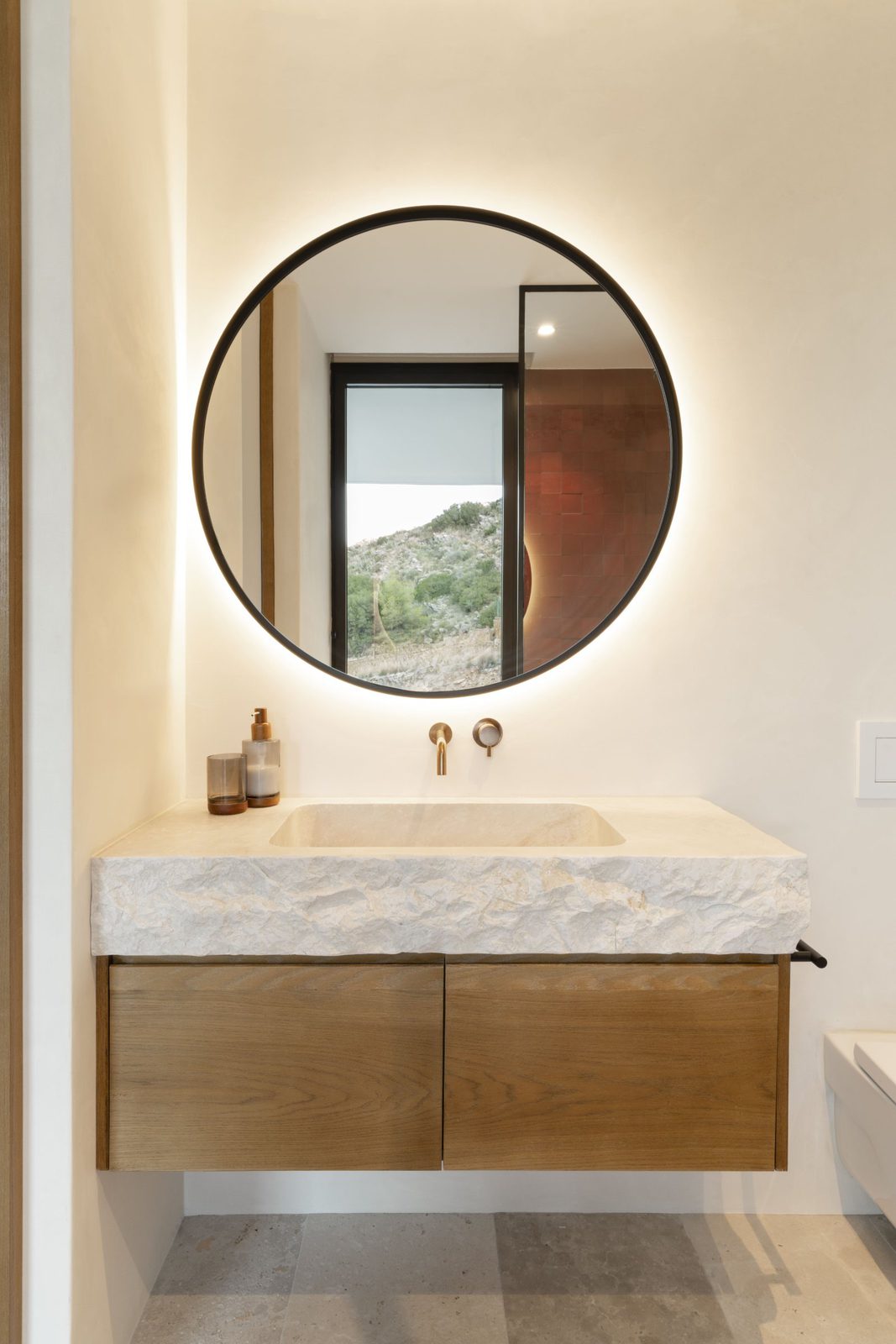 Stylish bathroom details of a 5-bedroom villa in Javea - The Estates