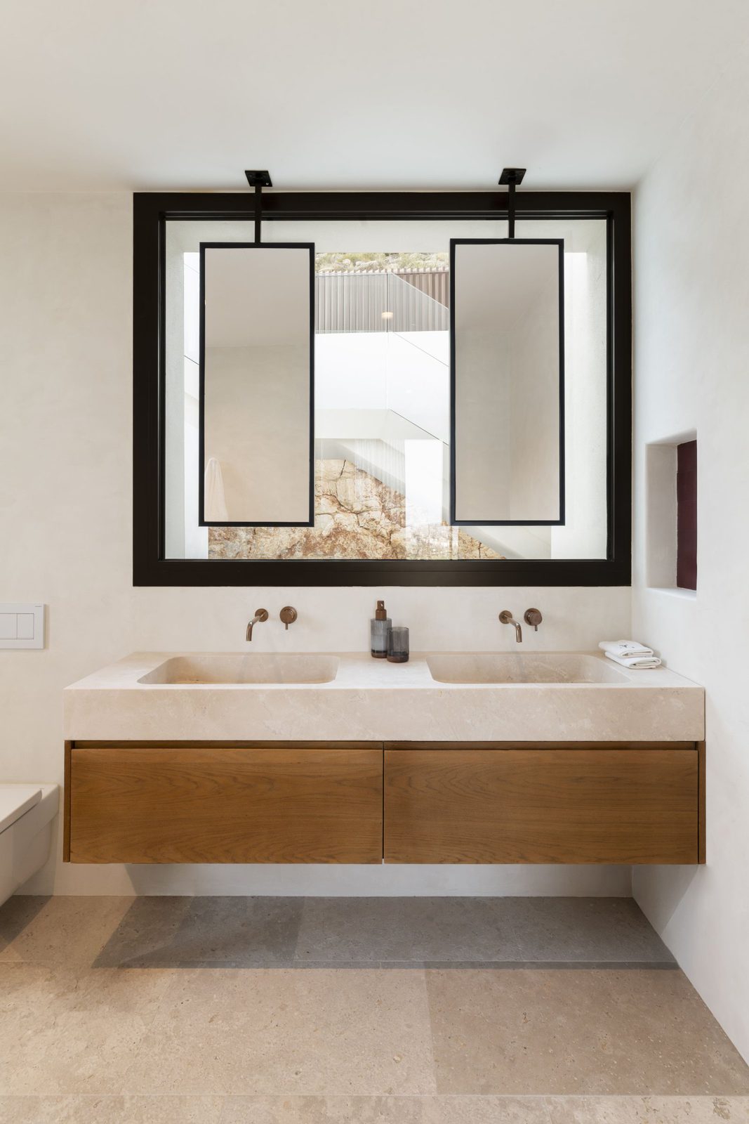 Stylish bathroom details of a 5-bedroom villa in Javea - The Estates