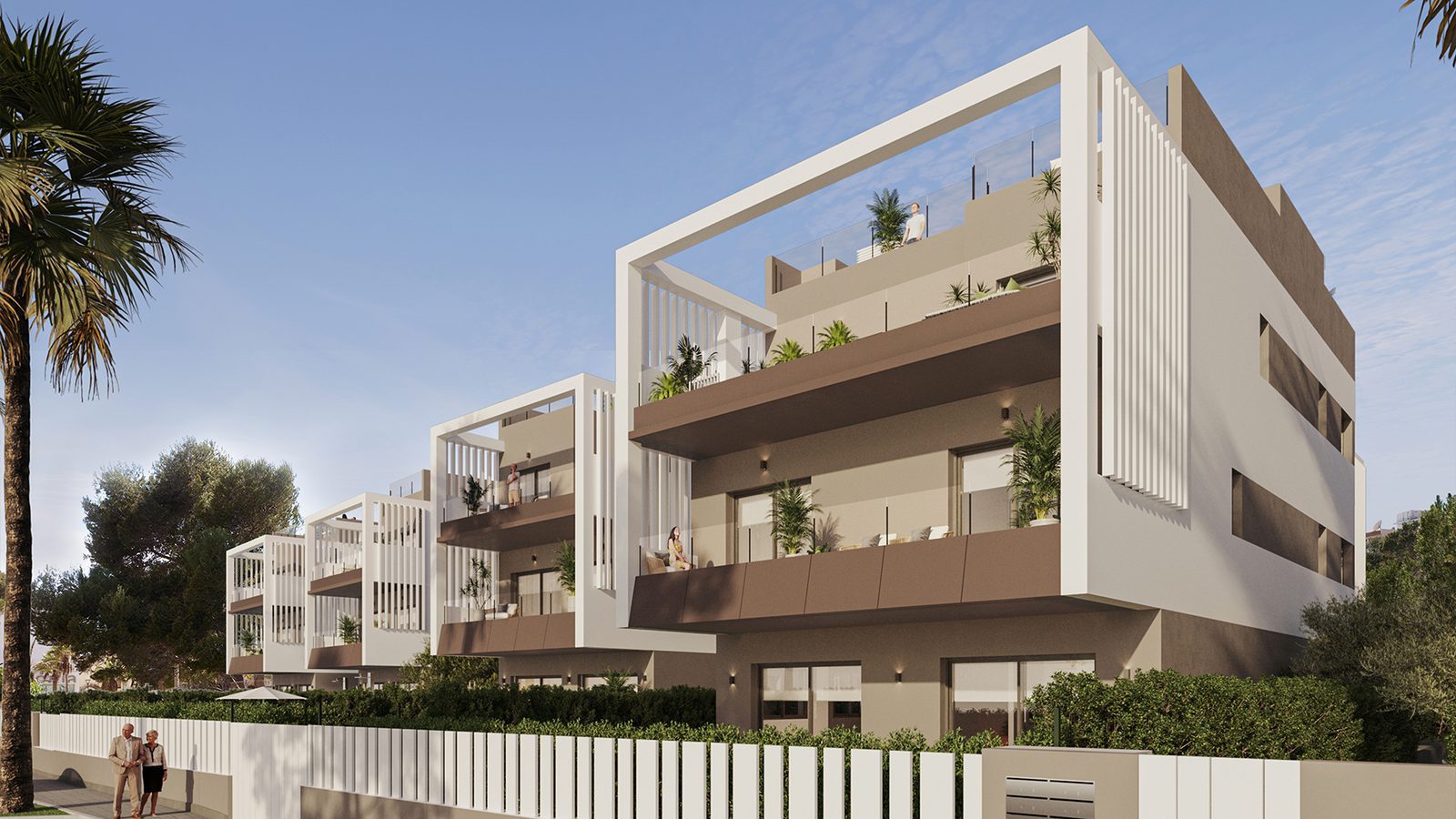 Modern exterior of a 3-bedroom apartment in Colonia de Sant Jordi - The Estates