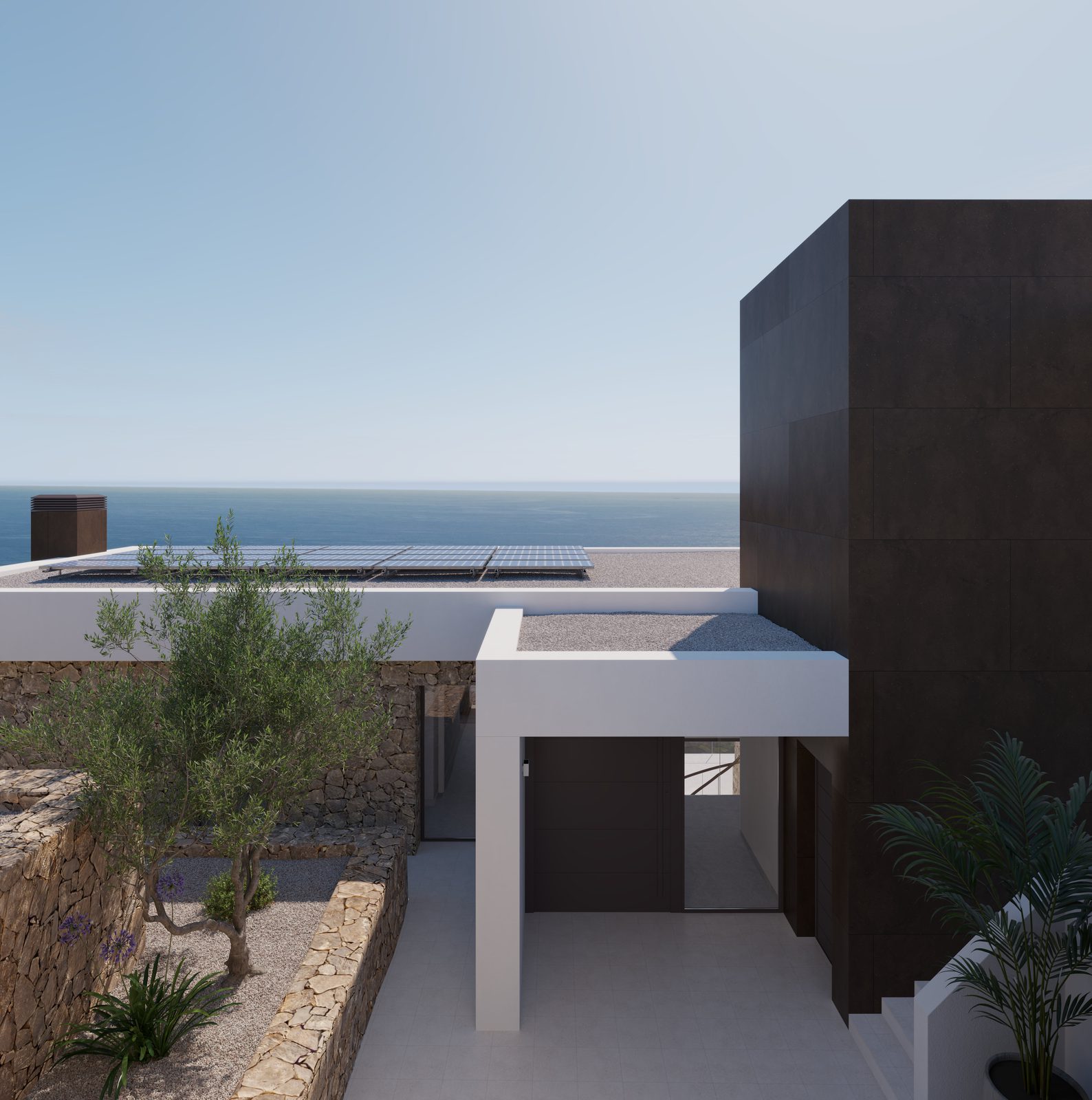 Modern villa architecture with sea views in Cumbre del Sol, Benitachell - The Estates