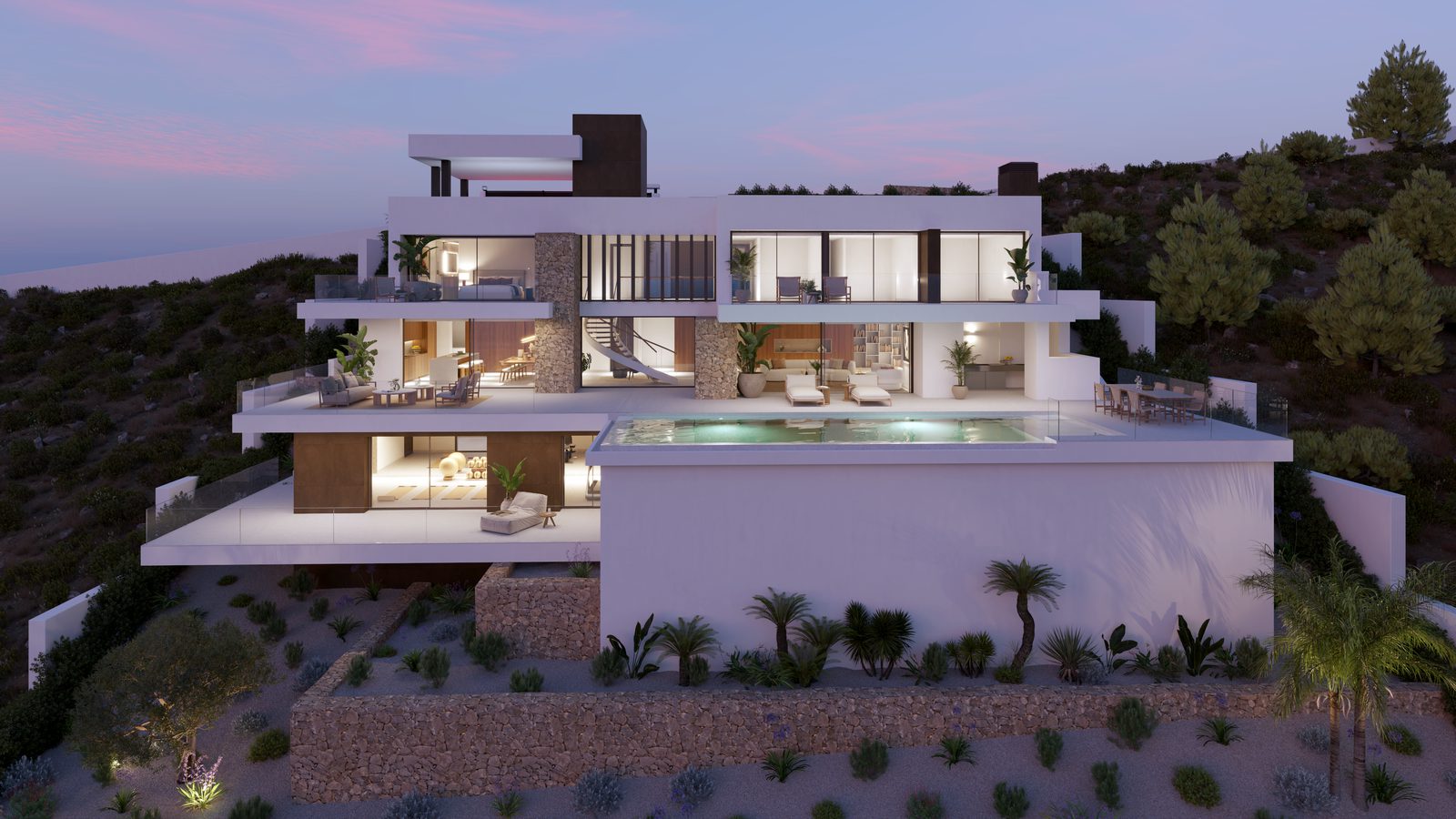 Stunning sea views from a modern 4-bedroom villa in Cumbre del Sol, Benitachell - The Estates