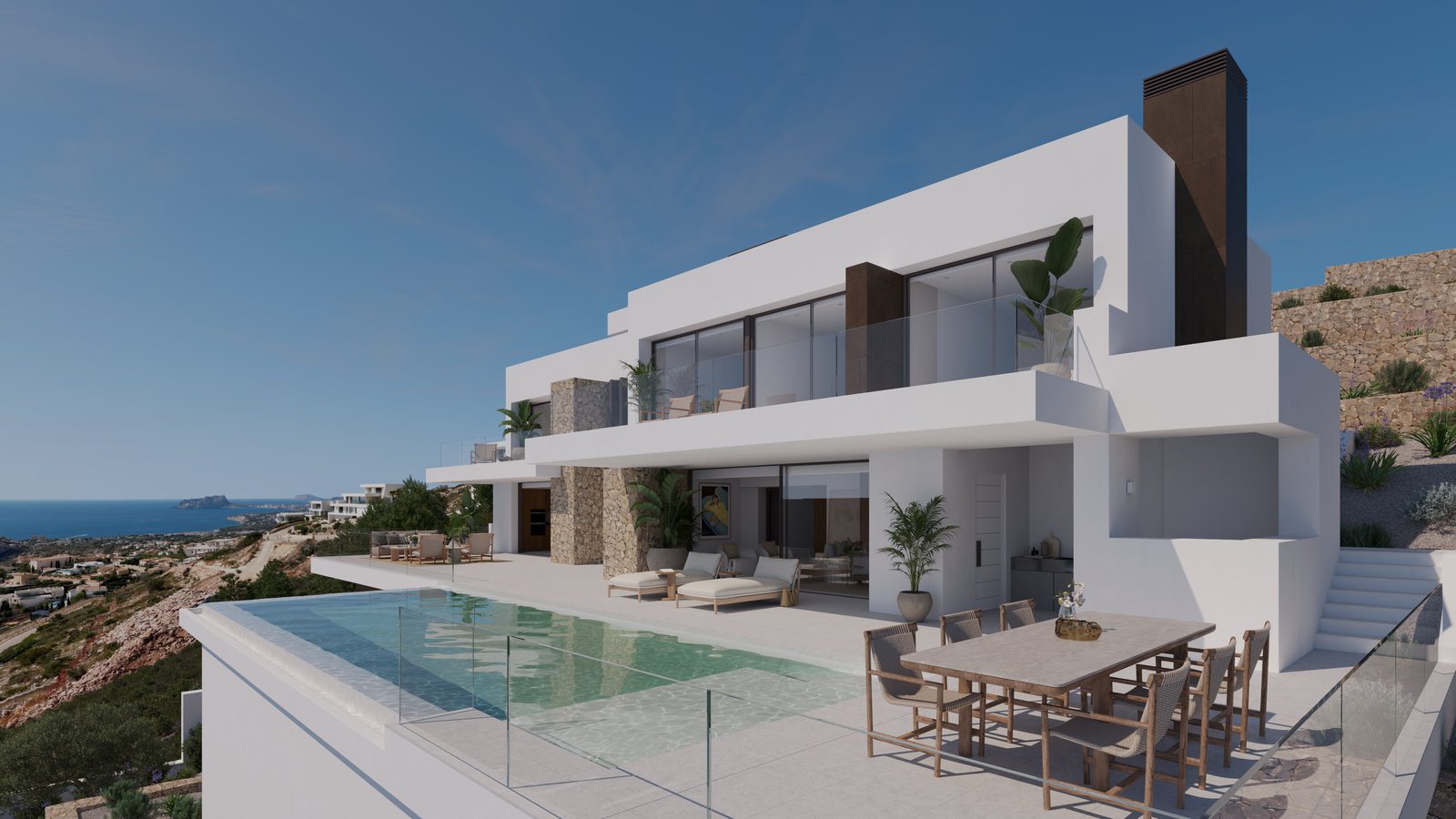 Modern villa with a pool and stunning sea views in Benitachell - The Estates