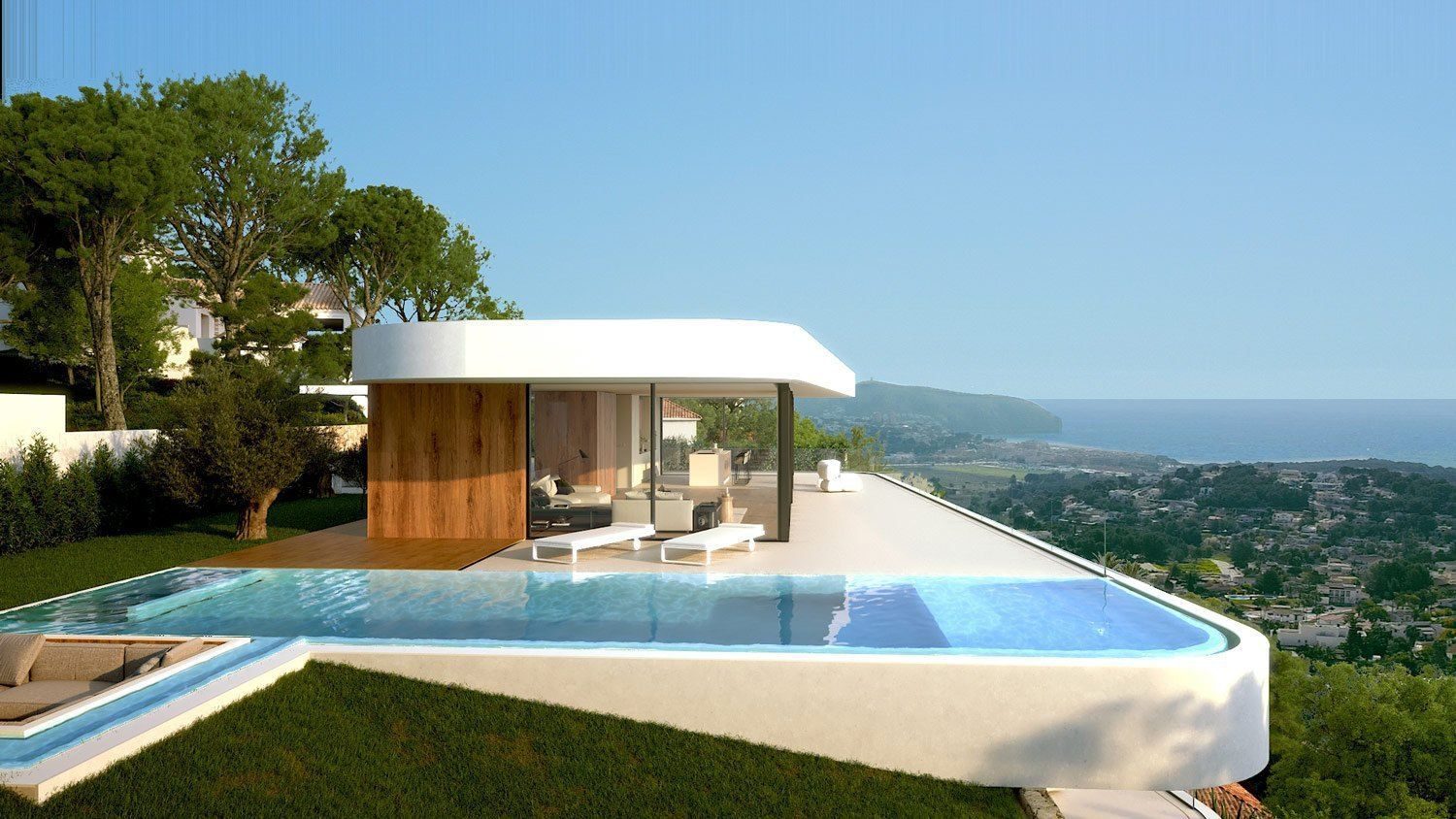 Modern villa with a pool and stunning sea views in Moraira - The Estates