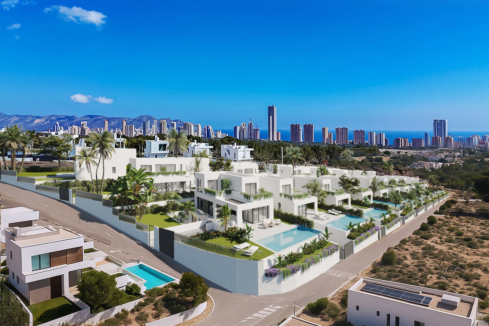 Stunning sea views of a modern 4-bedroom villa in Golf Bahia, Finestrat - The Estates
