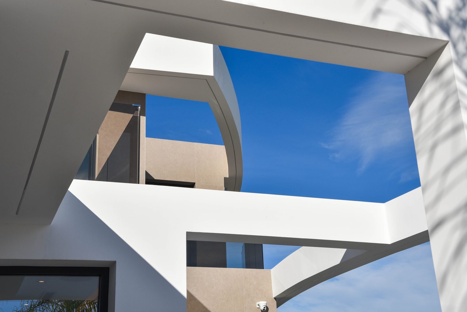 Modern geometric exterior of a 4-bedroom villa in Benissa - The Estates