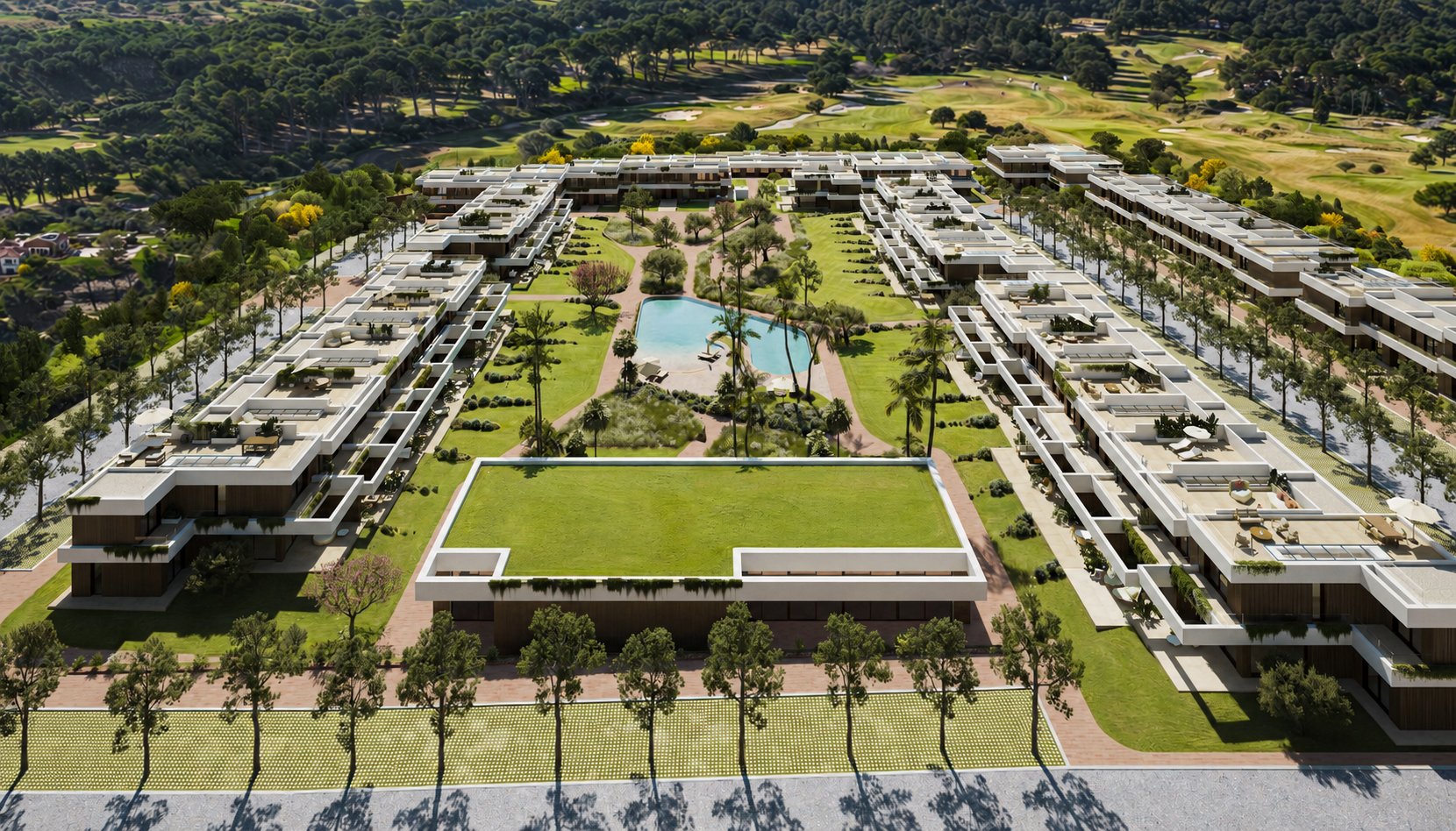 New Build Golf Townhouses in La Sella, Dénia | Townhouse Golf Village F01