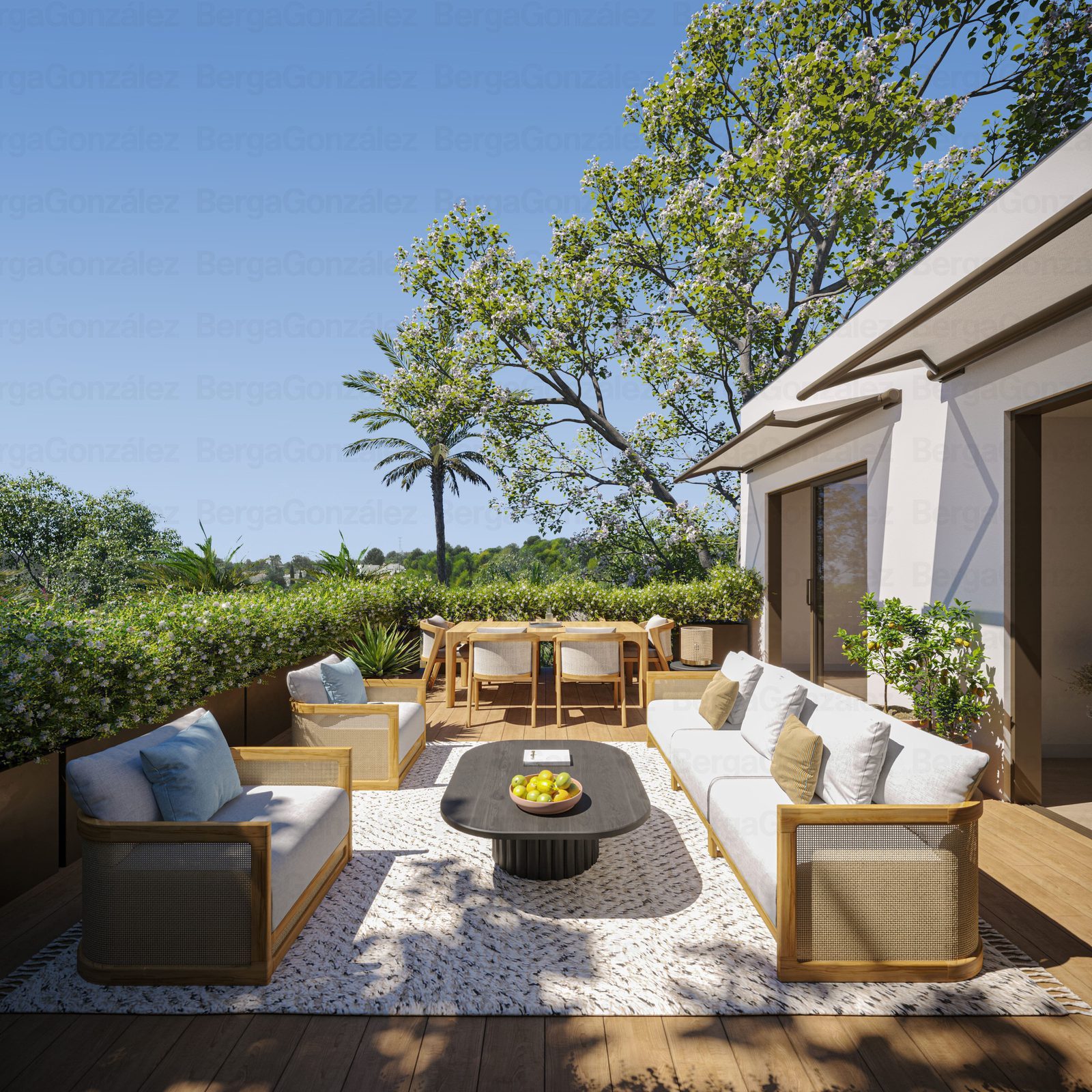 Furnished terrace
