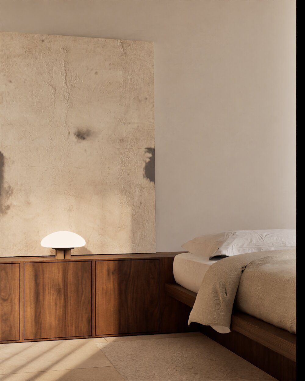 Stylish bedroom decor in a 3-bedroom villa in Denia - The Estates