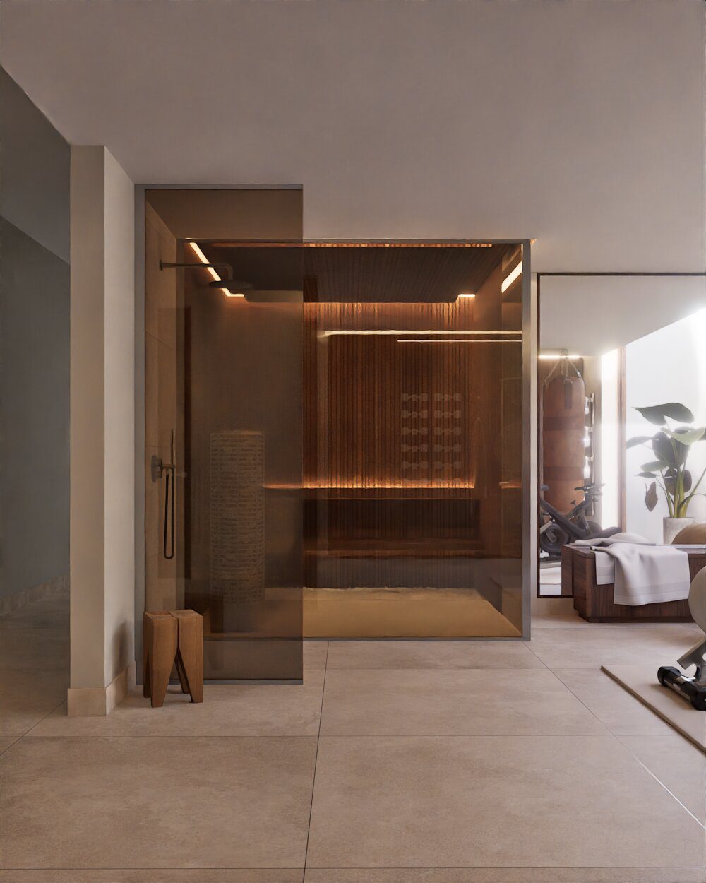 A luxurious sauna within a 3-bedroom villa in Denia - The Estates