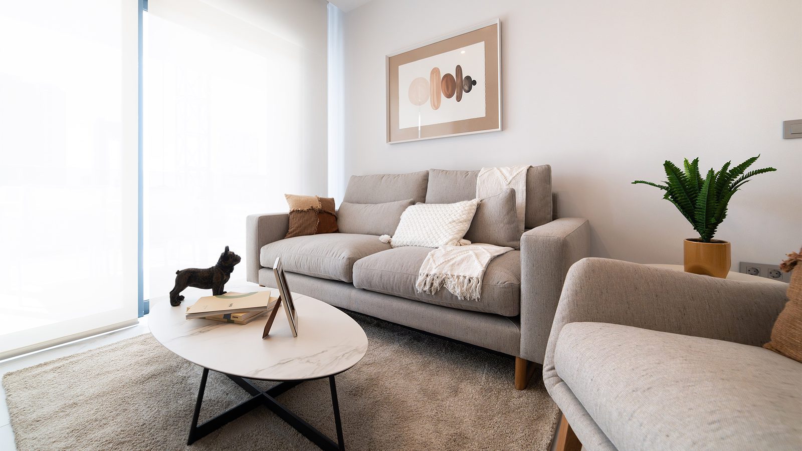 Bright living room with