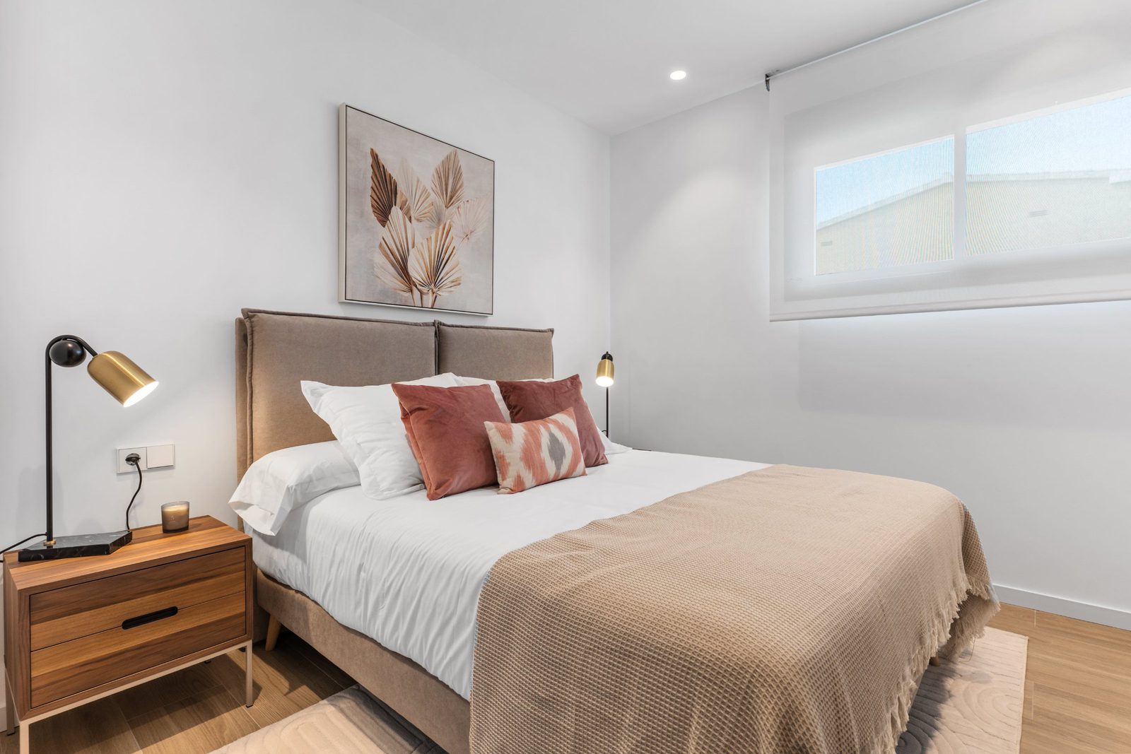 A stylish bedroom in a 3-bedroom apartment in Benitachell - The Estates